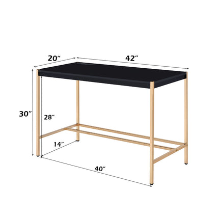 ACME OF00021 Midriaks Black Writing Desk  8