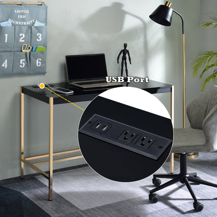 ACME OF00021 Midriaks Black Writing Desk  9