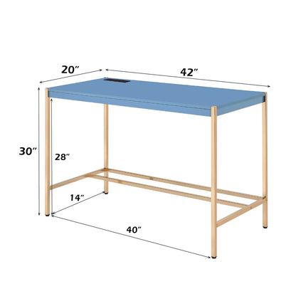 ACME OF00022 Midriaks Navy Blue Writing Office Desk  8
