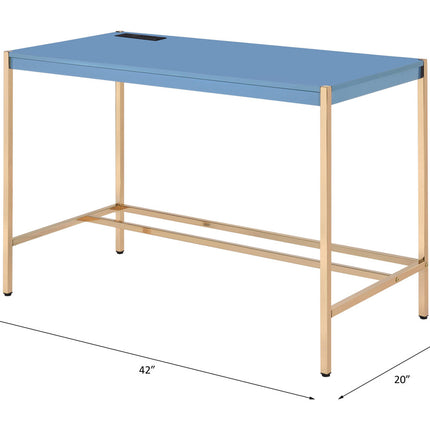 ACME OF00022 Midriaks Navy Blue Writing Office Desk  7
