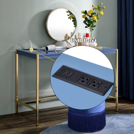 ACME OF00022 Midriaks Navy Blue Writing Office Desk  9