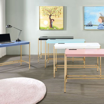 ACME OF00023 Midriaks Baby Blue Writing Office Desk  5
