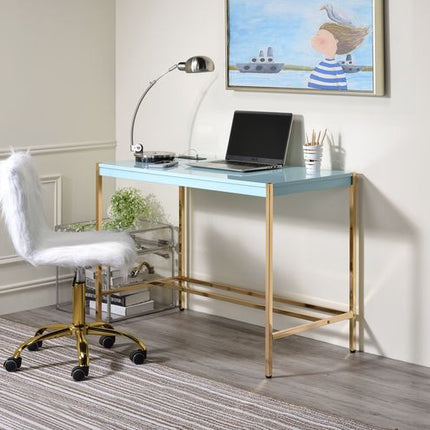 ACME OF00023 Midriaks Baby Blue Writing Office Desk