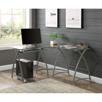ACME OF00041 Dazenus Silver Writing Desk  3