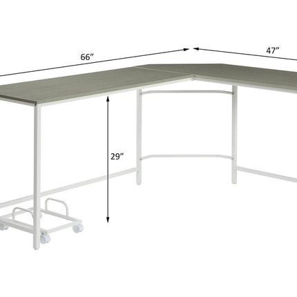 ACME OF00043 Dazenus Gray Writing Desk  4