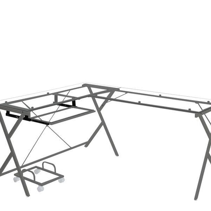 ACME OF00047 Dazenus Silver Writing Desk  4