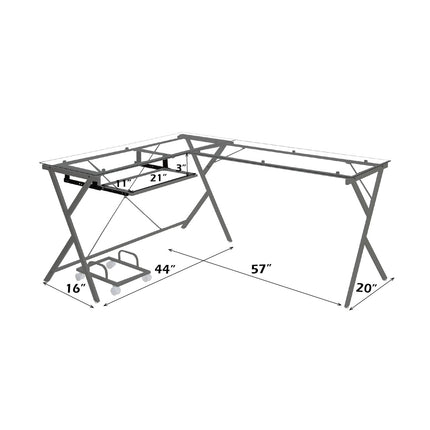 ACME OF00047 Dazenus Silver Writing Desk  6
