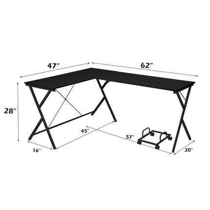ACME OF00049 Dazenus Black Writing Desk  5
