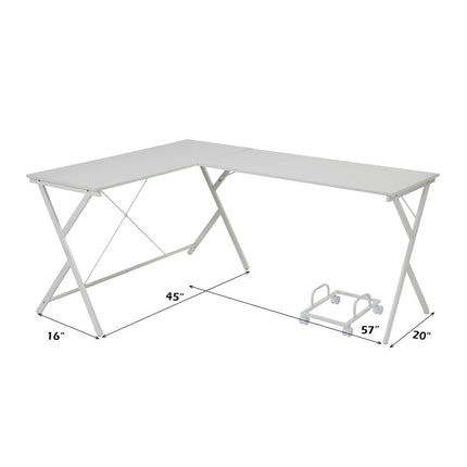 ACME OF00050 Dazenus White Writing Desk  5