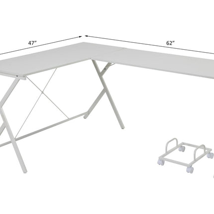 ACME OF00050 Dazenus White Writing Desk  4