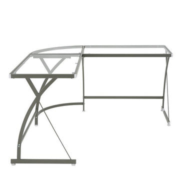 ACME OF00051 Janison Silver Writing Desk ACME Furniture