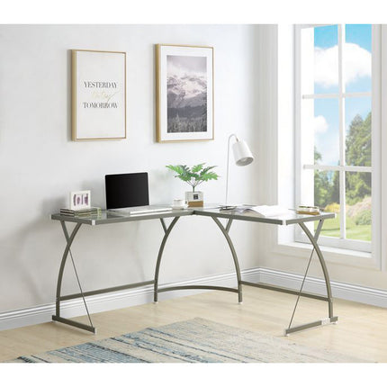 ACME OF00051 Janison Silver Writing Desk  2