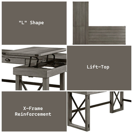 ACME OF00054 Talmar Gray Writing Desk  10