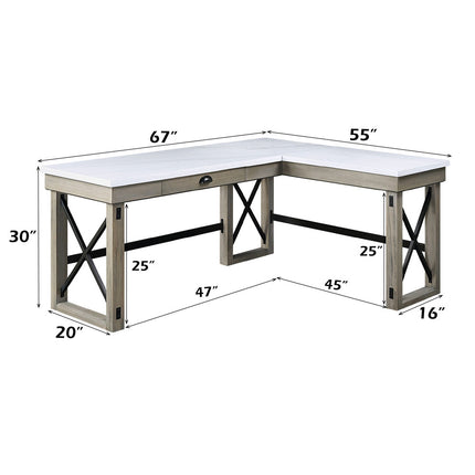 ACME OF00055 Talmar Oak Writing Desk  7