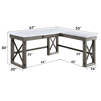 ACME OF00056 Talmar Gray Writing Desk  7