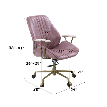 ACME OF00399 Hamilton Pink Office Chair  9