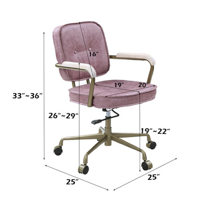 ACME OF00400 Siecross Pink Office Chair  9