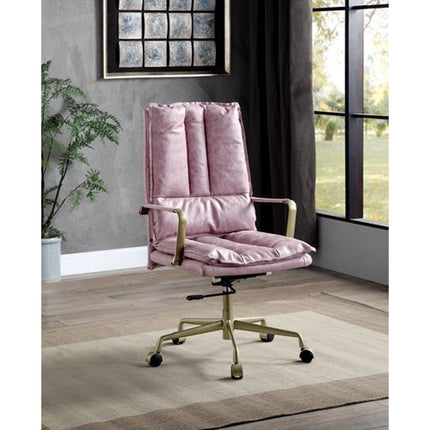 ACME OF00439 Tinzud Pink Office Chair  7