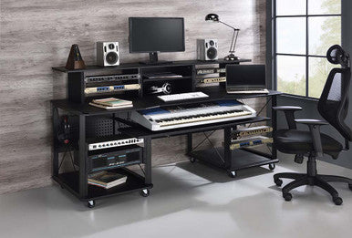 ACME OF00987 Megara Black Music Desk ACME Furniture