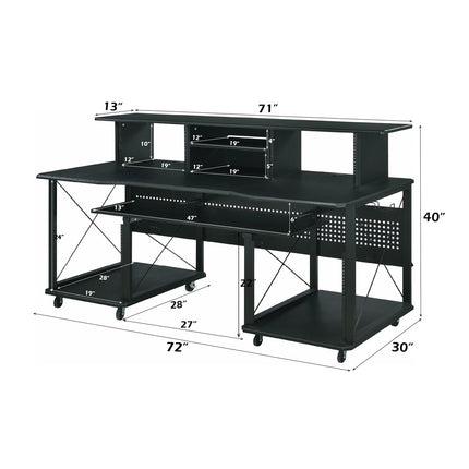 ACME OF00987 Megara Black Music Desk  6