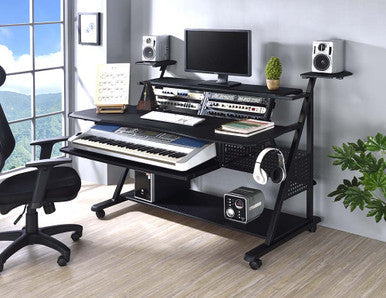 ACME OF00989 Willow Black Music Desk ACME Furniture