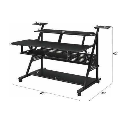 ACME OF00989 Willow Black Music Desk  6