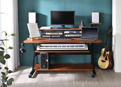 ACME OF00990 Willow Cherry Music Desk ACME Furniture