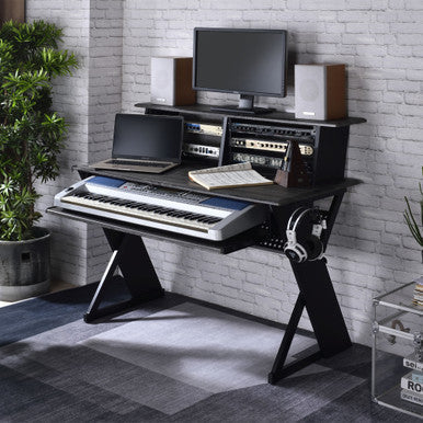 ACME OF00991 Annette Black Music Desk ACME Furniture