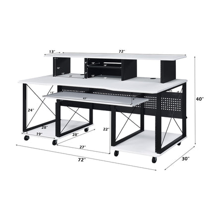 ACME OF00995 Megara White Music Desk  9