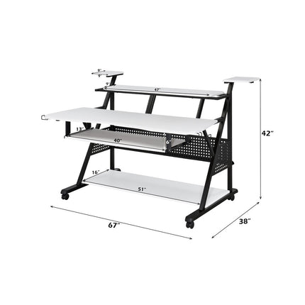 ACME OF00996 Willow White Music Desk  6