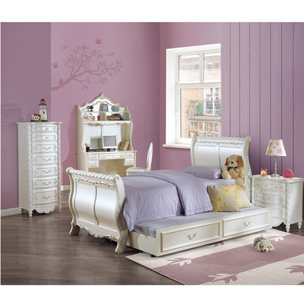 ACME Pearl COMPUTER DESK HUTCH - OF02442  2
