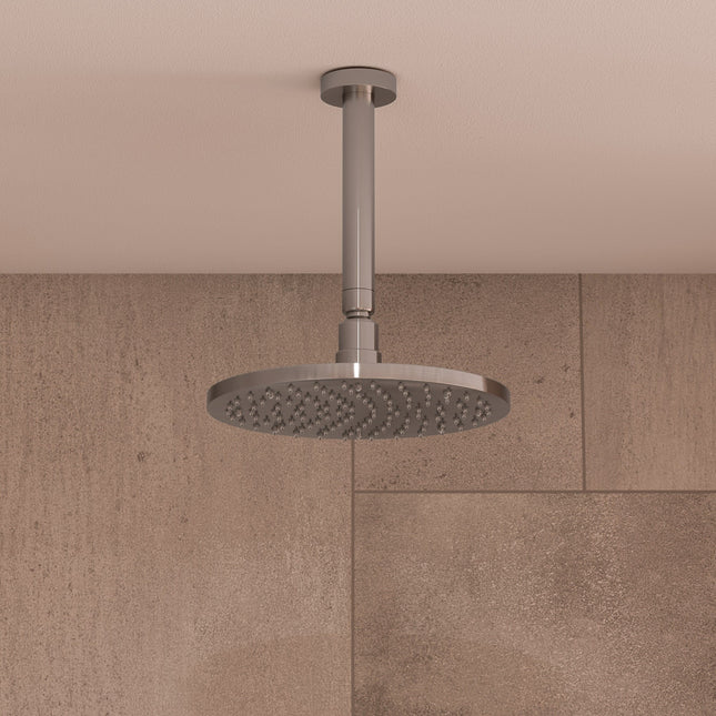 ALFI brand LED8R-BN Brushed Nickel 8" Round Multi Color LED Rain Shower Head Alfi Brand