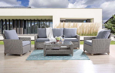 ACME OT01090 Greeley 4Pc Pack Patio Sofa Set ACME Furniture