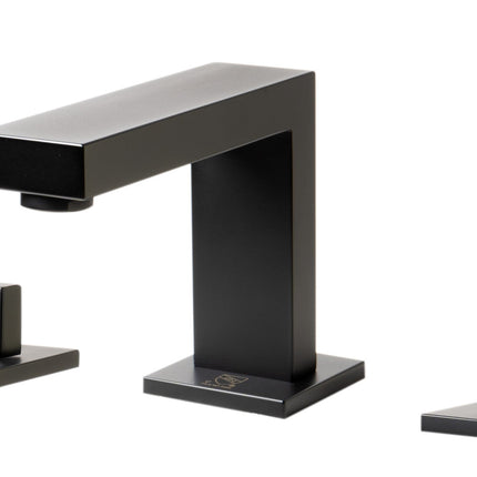 ALFI brand AB1322-BM Black Matte Widespread Modern Bathroom Faucet ALFI brand