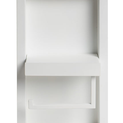 ALFI White Matte Stainless Steel Recessed Toilet Paper Holder Niche ABTPNC88-W Alfi Brand