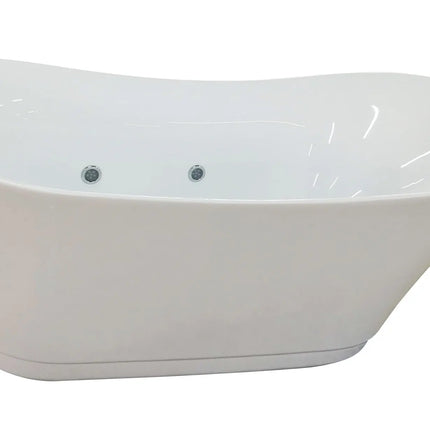 EAGO AM2140  6 Foot White Free Standing Air Bubble Bathtub