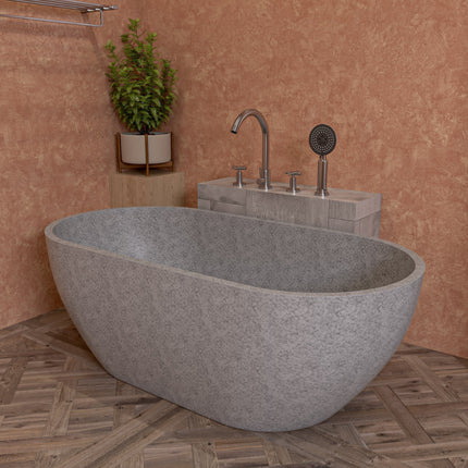 ALFI brand AB2503-BN Brushed Nickel Deck Mounted Tub Filler with Hand Held Showerhead Alfi Brand