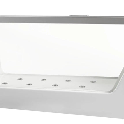 EAGO AM152ETL-6 6 ft Clear Rectangular Acrylic Whirlpool Bathtub