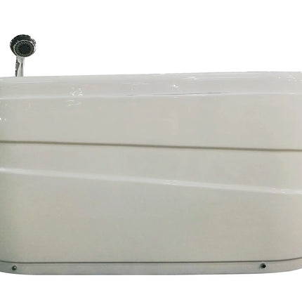 EAGO AM175-L  5'' White Acrylic Whirlpool Bathtub - Drain on Right