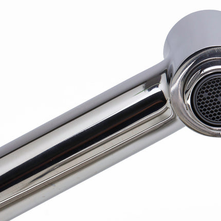 ALFI brand AB2038-PSS Modern Solid Stainless Steel Retractable Kitchen Faucet