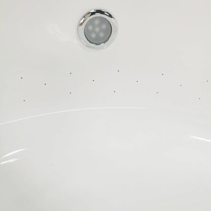 EAGO AM2130  66" Round Free Standing Acrylic Air Bubble Bathtub