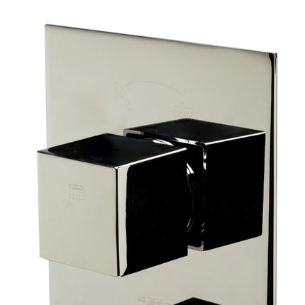 ALFI brand AB2701-PC Polished Chrome Square 2 Way Thermostatic Shower Mixer Alfi Brand