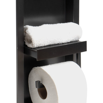 ALFI Brushed Black PVD Stainless Steel Recessed Toilet Paper Holder Niche ABTPNP88-BB Alfi Brand
