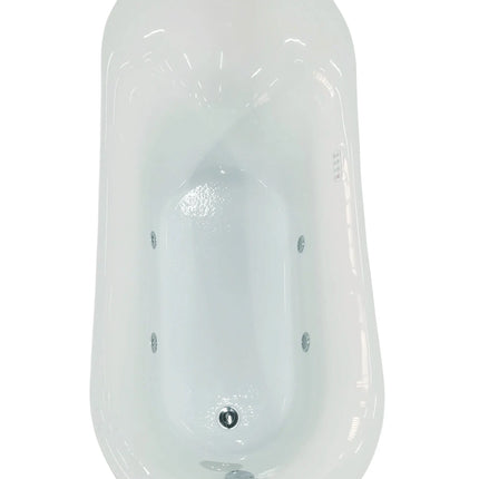 EAGO AM2140  6 Foot White Free Standing Air Bubble Bathtub