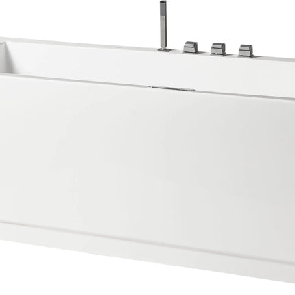 EAGO AM154ETL-L6 6 ft Acrylic White Rectangular Whirlpool Bathtub w Fixtures