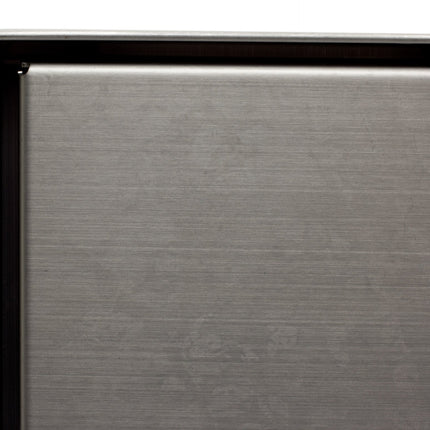 ALFI brand ABSD55B-BSS 5" x 5" Modern Square Stainless Steel Shower Drain with Solid Coverin Brushed Finish Alfi Brand