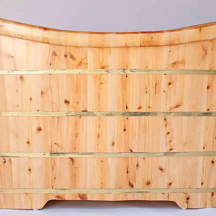 ALFI brand AB1105 63" Free Standing Cedar Wooden Bathtub ALFI brand