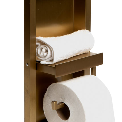 ALFI Brushed Gold PVD Stainless Steel Recessed Toilet Paper Holder Niche ABTPNP88-BG Alfi Brand