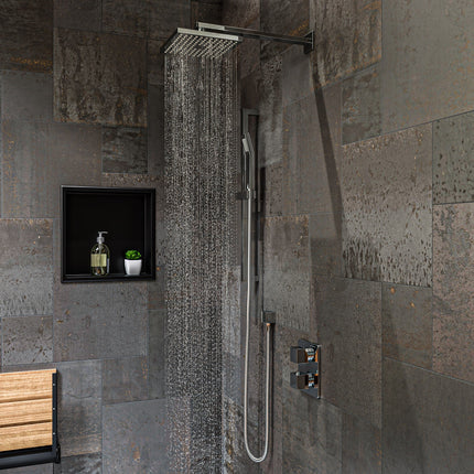 ALFI brand AB2830-PC Polished Chrome 2 Way Thermostatic Square Shower Set Alfi Brand
