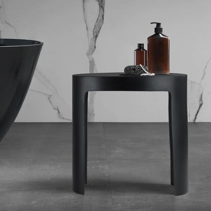 ALFI Black Matte Solid Surface Resin Bathroom/Shower Stool ABST66BM Alfi Brand